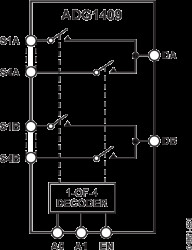4 Ω R, 4-Channel ±15 V/+12 V/±5 V CMOS Multiplexer