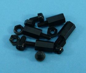 M3x10 W-Z KOŁEK DYSTANS.4-SZT TWORZYWO