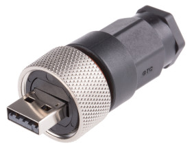 Złącze USB A Montaż na kablu Męski 2.0