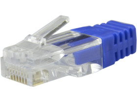 Osłonka wewnętrzna wtyku RJ45 niebieska WORECZEK 100szt.