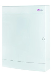 Rozdzielnica multimedialana 3x18 natynkowa wyposażona w płytę gniazdo i szynę TH / IP 40 400V AC / ECT 3X18PO MEDIA-MOD 0011013