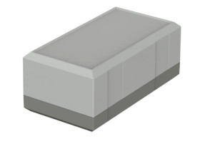 PS enclosure, (L x W x H) 125 x 67 x 51 mm, light gray/agate gray (RAL 7035), IP40, 32125062