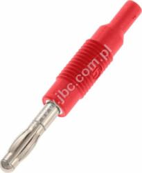 MZS 4 RT Adapter - przej. gn.izolowane2mm / wt.4mm, czerwony, Hirschmann, 973599101, MZS4RT