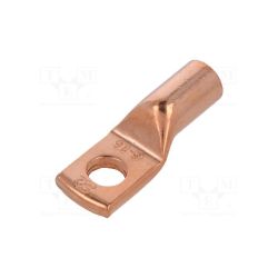 Konektor oczkowy M6 rurowy 16mm2 miedż / OCZ-016/6