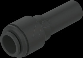177702 Plug connector, straight, with socket, CQ18 &lt;&gt; Ø 15 mm