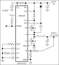 High-Speed Step-Down Controllers with Synchronous Rectification for CPU Power