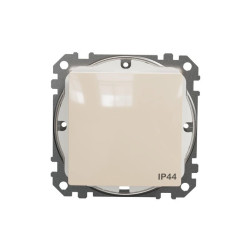 Łącznik 1-biegunowy IP44, beżowy, Sedna Design i Elements SDD212101