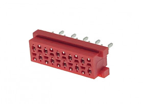 Złącze żeńskie Micro-MaTch 10p [2x5], r.:1.27mm do druku, TE