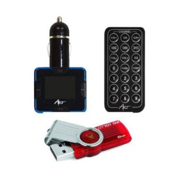 transmiter FM ART FM-01 + pendrive Kingston DT101 8GB