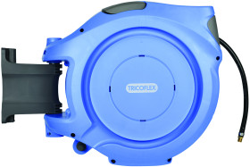 Bęben do nawijania węży, wylot: 1/4 in BSP, śr. wew. węża: 9.5, śr. szpuli: 430mm, 40 barów, Montaż ścienny, 20m