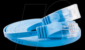 PKW-SLIM-KAT6 0.15 BL Cat.6 SLIM patch cable, U/UTP, 0,15 m, blue