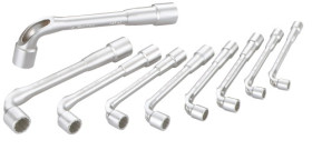 Zestaw kluczy nasadowych okrągłych, mat. łopatki: Stal chromowo-wanadowa, końcówka: Sześciokątna, rozmiar: 9 sztuk 8 →