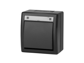 AQUANT 2K Wyłącznik pojedynczy n/t IP55 antracytowy 5001-17 ELEKTRO-PLAST NASIELSK