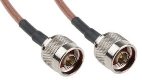 Kabel koncentryczny, RG142 Wtyk N Wtyk N 500mm, RS PRO Z zakończeniem