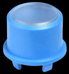 1FS001 1FS cap for Multimec 5 - Ø 9.6 mm, blue, transparent surface