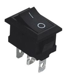 PRZEŁĄCZNIK KLAWISZOWY MRS102A-C3B 6A/250V ON-ON CZARNY PRZEL046