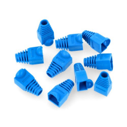 Odgiętka gumowa wtyku RJ45 8P8C niebieska LXKDCA17 - 10szt.