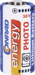 Bateria do aparatu CR-123A Conrad energy 650653 1300 mAh 3 V 1 szt.