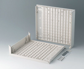 L shells, ABS, (W x H x D) 290 x 74 x 260 mm, gray white, B2010007