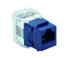 Gniazdo RJ45 kat.5e UTP Keystone niebieski DCN/FA-682MK-8-C5E