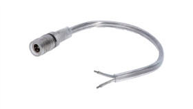 Gniazdo Dc 5.5X2.1 Przewód Przeźroczysty 15Cm 18Awg