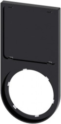 Ramka do etykiet zatrzaskiwanych 27x27mm czarna zaokrąglona otwór 22mm SIRIUS ACT 3SU1900-0AT10-0AA0