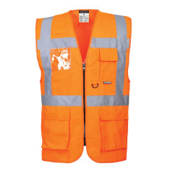Waistcoat HI Viz Orange Class 2 EN471
