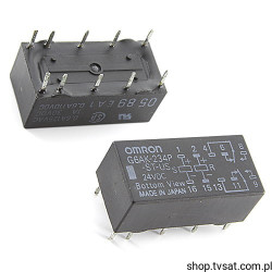 G6AK-234P-ST-US-DC24 Relay 24VDC 1A 2880-Ohm THT OMRON