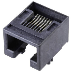 Molex 955012881 Modular Jack Right-angle Black 1Pc Low Profile