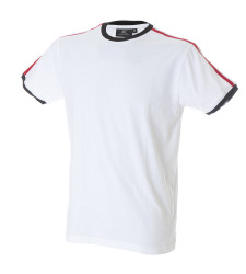 T-shirt, Biały, Bawełna 100%, XXL, Krótki