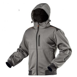 Kurtka robocza softshell z kapturem odpinanym, rozmiar XXXL 81-551-XXXL