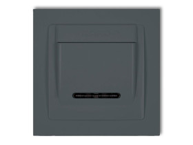 DECO Wyłącznik hotelowy grafitowy mat 28DSH-1 KARLIK