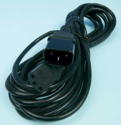 PRZEDŁ. C13-&gt;C14 5,0mb CZARNY