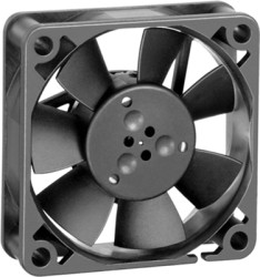 DC axial fan, 24 V, 50 x 50 x 15 mm, 20 m³/h, 30 dB, sintec slide bearing, ebm-papst 514 F