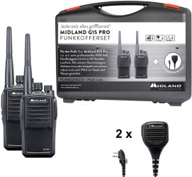 C1127.S6 PMR radio devices in construction site case, set of 2