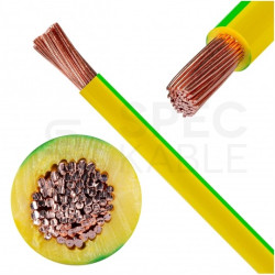 Kabel instalacyjny LgY / H07V-K 16mm2 jednożyłowy żółto-zielony 450/750V giętki linka Eltrim