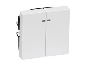 MERTEN SYSTEM M Klawisz podwójny z okienkiem sygnalizacyjnym biały active MTN3420-0325 SCHNEIDER ELECTRIC