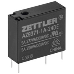 Zettler Electronics AZ9371-1A-12DE PCB Relay 12V DC 5A 1pc