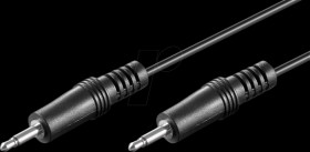 50460 Cable jack, 3.5 mm, AUX, mono, 1.5 m