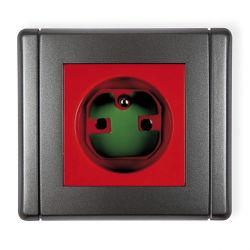 Gniazdo pojedyncze 2P+Z DATA z kluczem