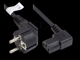 P0131-S050 power cord type E+F CEE 7/7 to C13, black, 1,00 mm², 5 m