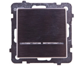 SONATA Łącznik kontrolny z podświetleniem stal inox ŁP-12RMS/m/37