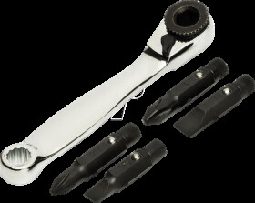 XL75VN 5-piece ratchet screwdriver set with offset handle