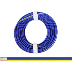 Donau 318-223 Elektronik Strand 3x0.14mm&#xB2; 5m Blue/Yellow Plastic Insulated