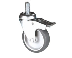 Koło samonastawne średnica kabla 63mm Trzpień gwintowany Guitel Hervieu 40kg wysokość całkowita 90mm