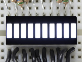 Adafruit 10 Segment Light Bar Graph LED Display - White