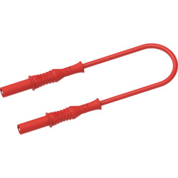 Electro PJP 2311-IECIV-CD1-100R Test lead 4 mm jack 1 m Red