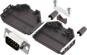 MH Connectors MHDPPK9-DB9P-K Zestaw listew męskich D-Sub 180 ° Ilość styków: 9 kielich lutowniczy 1 szt.