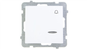 As Przycisk /Dzwonek/ Z Podświetleniem Biały Łp-6Gs/M/00