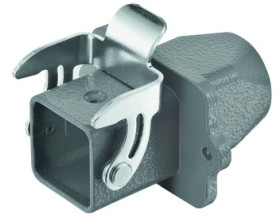 Wall bushing housing, size 3A, zinc die casting, M20, straight, longitudinal bow locking, IP44/IP65/IP67, 19200031120